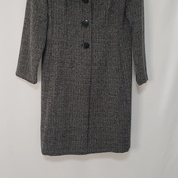 Julian Taylor New York Long Dressy Lightweight Coat Women's Size 10 - Picture 3 of 13